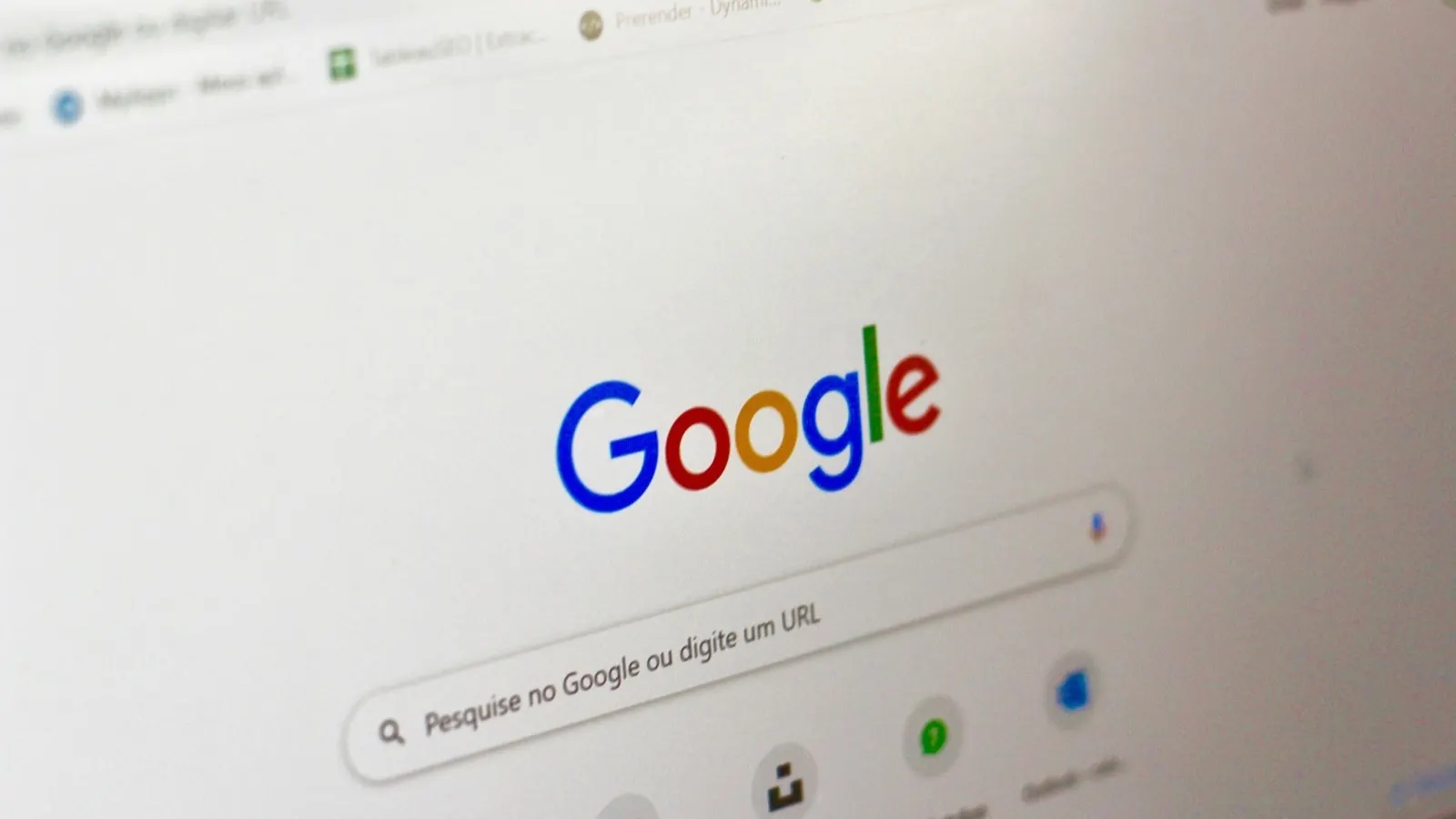 Google search open on a computer screen