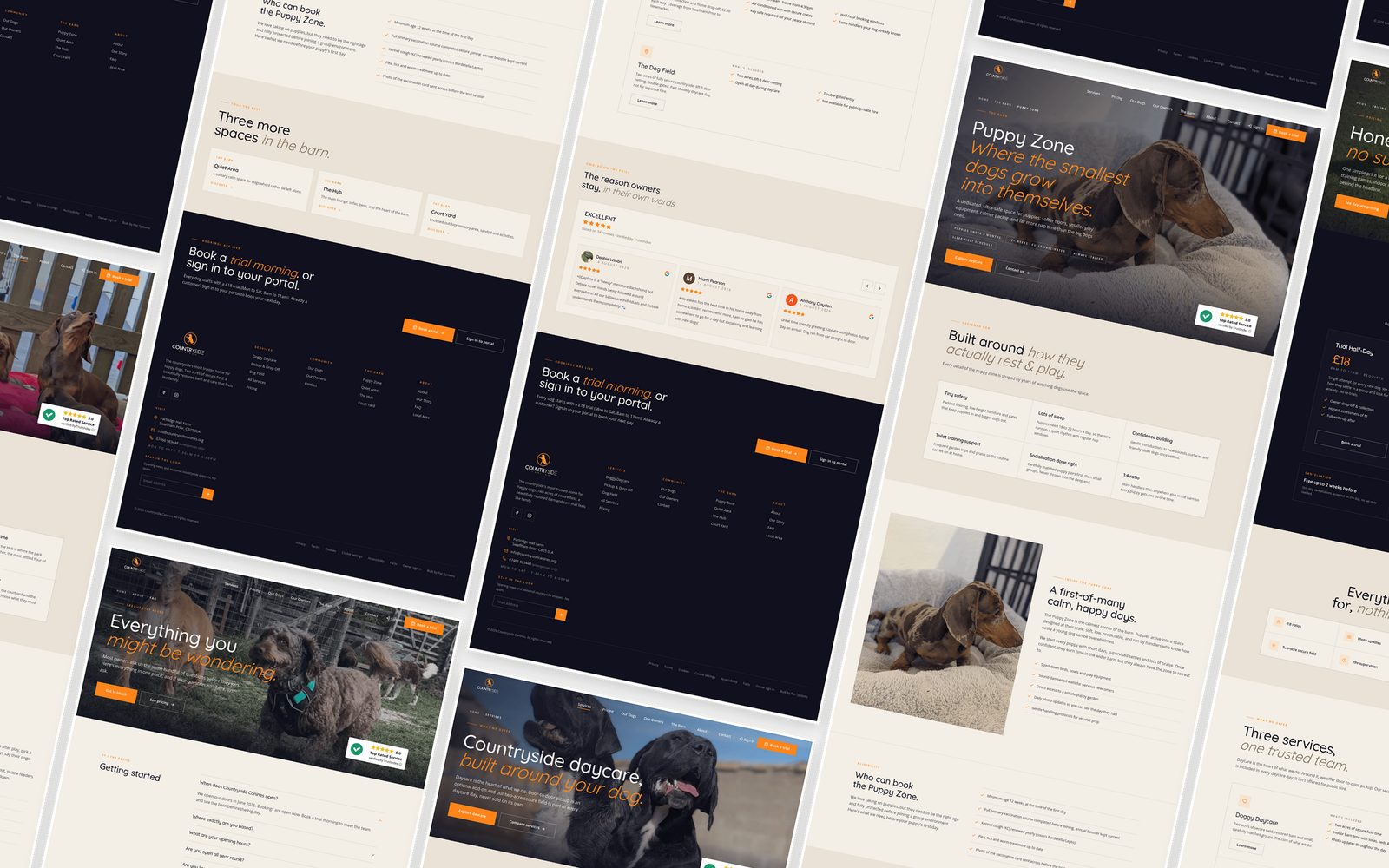 Every page of the Countryside Canines site