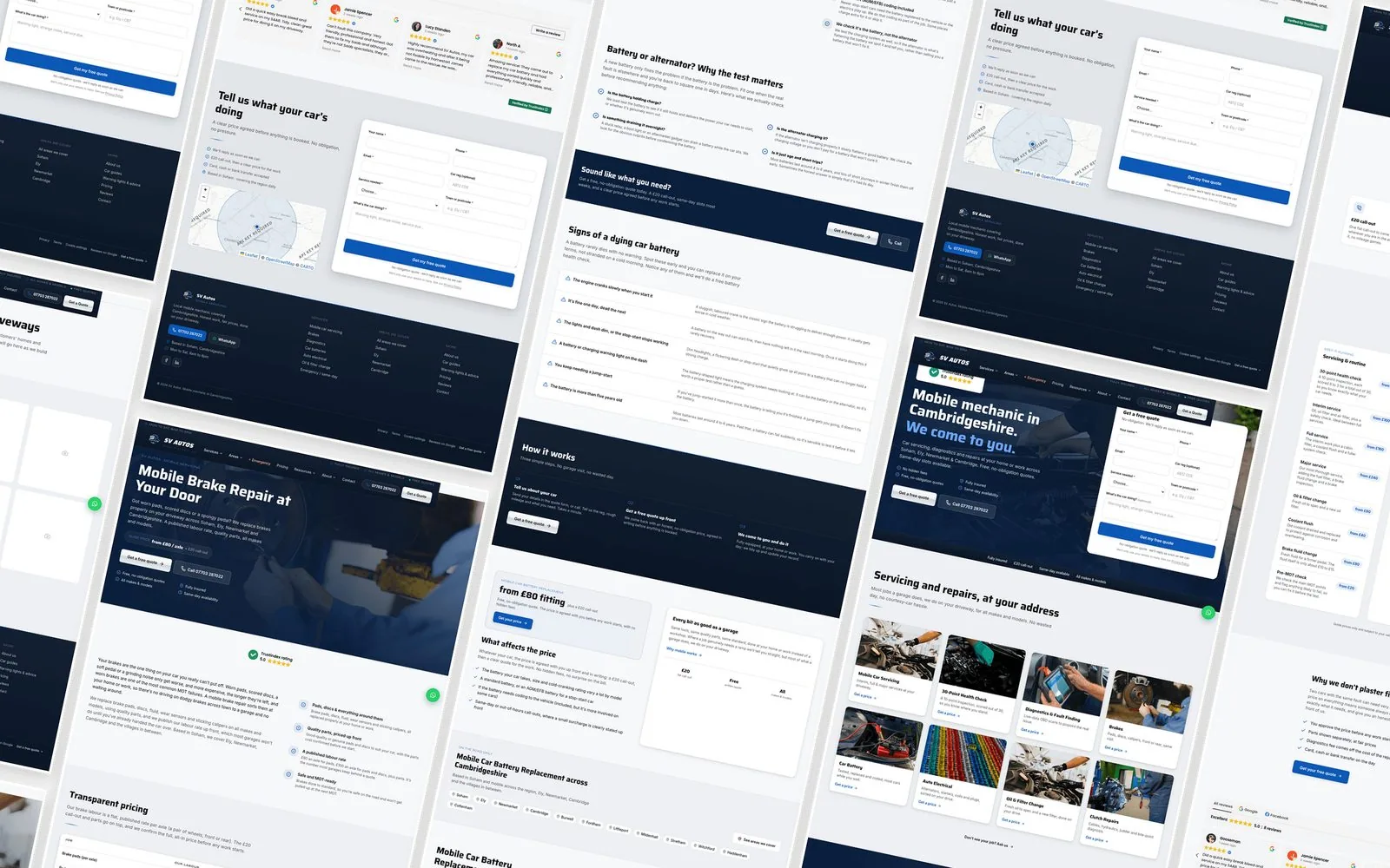 SV Autos website