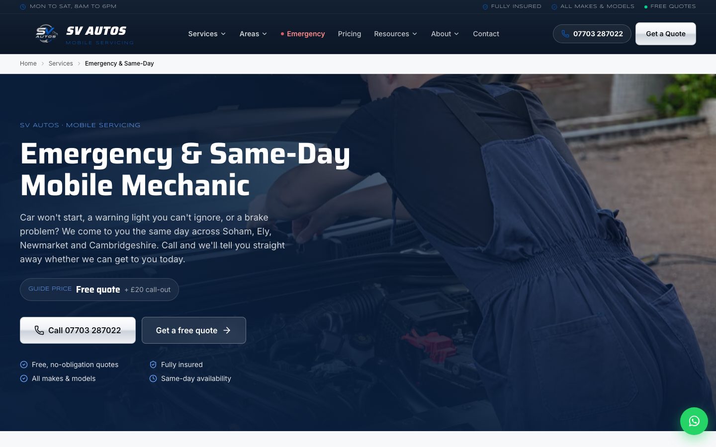 The emergency and same-day page